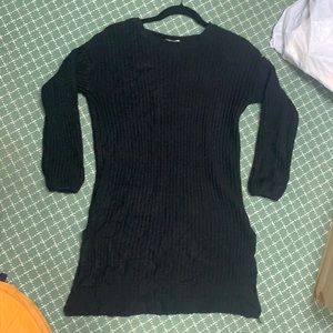 Long black sweater